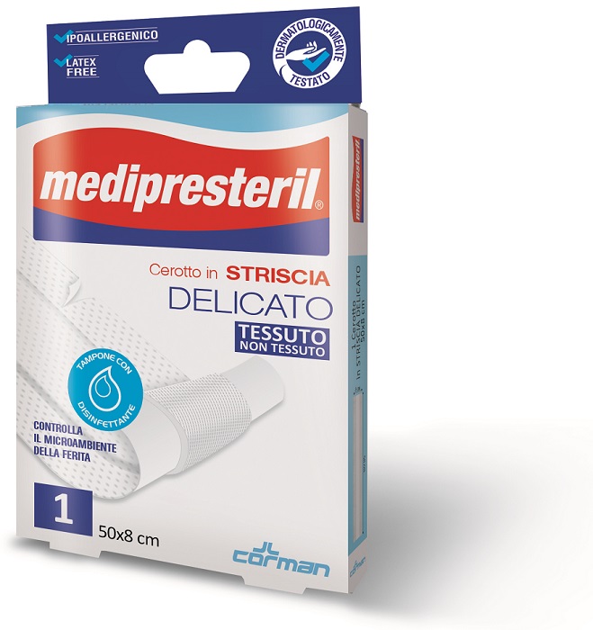 CEROTTO IN STRISCIA MEDIPRESTERIL FLESSIBILE 50X8CM - Fontenova srl