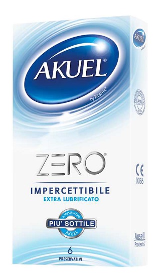 PROFILATTICO AKUEL ZERO EXTRALUBRIFICATO BOX DA 6 PEZZI - Fontenova srl