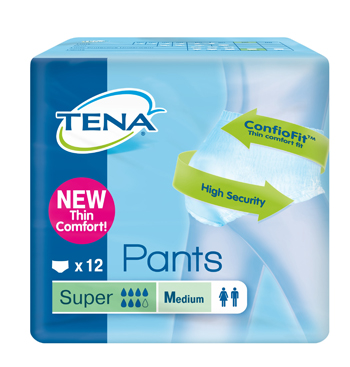 PANNOLONE PULL UP TENA PANTS SUPER TAGLIA MEDIUM 12 PEZZI - Fontenova srl