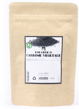 CARBONE VEGETALE POLVERE 100 G - Fontenova srl