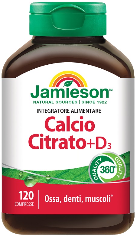 JAMIESON CALCIO CITRATO + D3 120 COMPRESSE - Fontenova srl