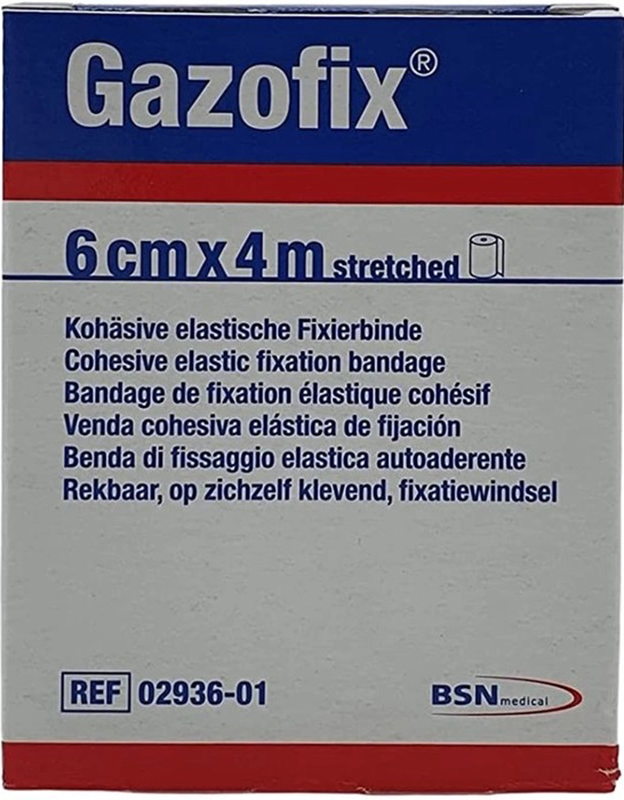 BENDA ELASTICA AUTOADESIVA GAZOFIX 6X400 CM - Fontenova srl