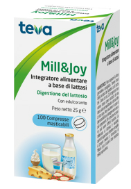 MILL&JOY TEVA A BASEDI LATTASI 100 COMPRESSE MASTICABILI - Fontenova srl