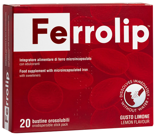 FERROLIP 20 BUSTINE OROSOLUBILI GUSTO LIMONE - Fontenova srl