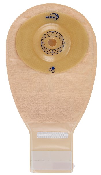 SACCA PER ILEOSTOMIA TRASPARENTE RITAGLIABILE WELLAND AURUM PROFILE ILEO MIDI DIAMETRO 13-35 MM INIZIO CONVESSITA' 35 MM 10 PEZZI - Fontenova srl