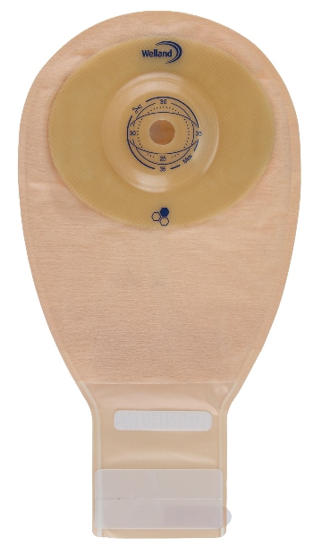 SACCA PER ILEOSTOMIA OPACA RITAGLIABILE WELLAND AURUM CONVEX ILEO MIDI DIAMETRO 13-48 MM INIZIO CONVESSITA' 48 MM 10 PEZZI - Fontenova srl