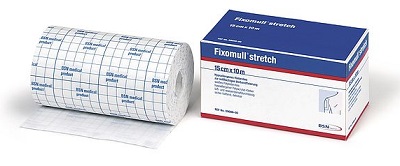 FASCIA AUTOADESIVA IPOALLERGENICA FIXOMULL STRETCH PER FISSAGGIO CATETERI M 5 X 5 CM - Fontenova srl