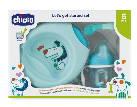 CHICCO SET PAPPA 6 MESI+ AZZURRO - Fontenova srl