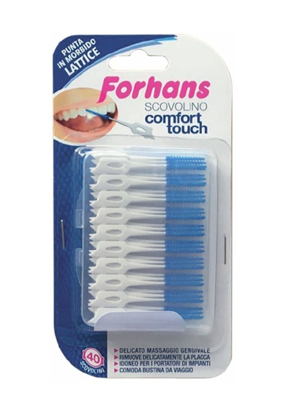 FORHANS SCOVOLINO COMFORT TOUCH PUNTA IN LATTICE 40 PEZZI - Fontenova srl