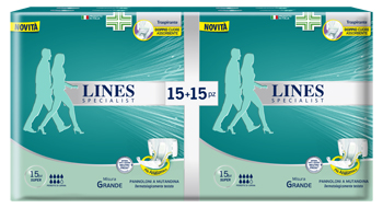 PANNOLONE A MUTANDA LINES SPECIALIST SUPER LARGE 30 PEZZI - Fontenova srl