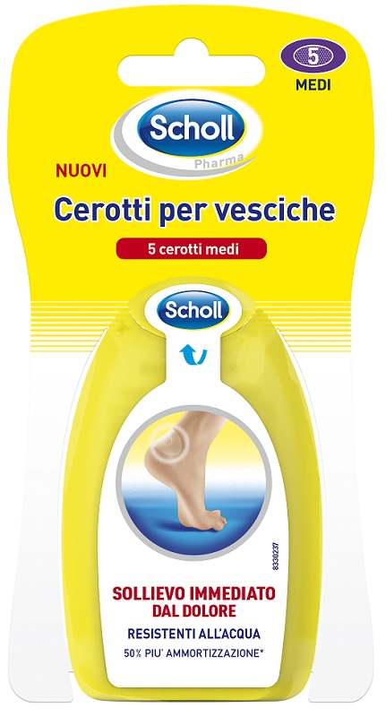 SCHOLL CEROTTI PER VESCICHE MEDIO DITA DEI PIEDI 6 PEZZI - Fontenova srl