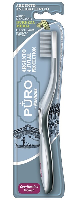 SPAZZOLINO SILVER 4 WHITE FORHANS 1 PEZZO - Fontenova srl