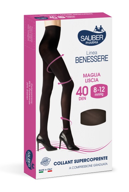 COLLANT SUPERCOPRENTE SAUBER 8-12MMHG NERO 2 - Fontenova srl