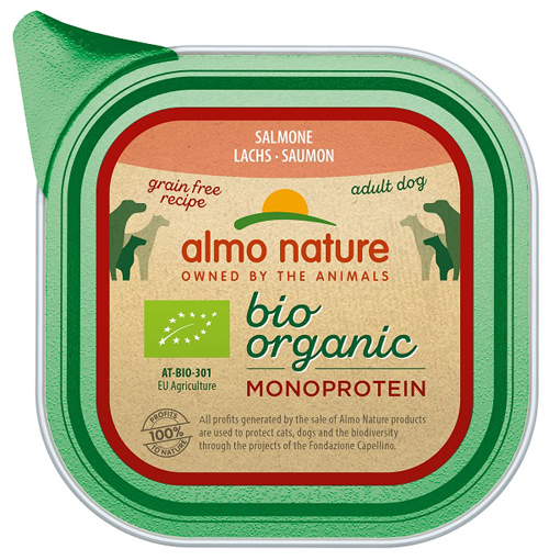 BIO ORGANIC SINGLE PROTEIN DOG SALMONE 150 G - Fontenova srl
