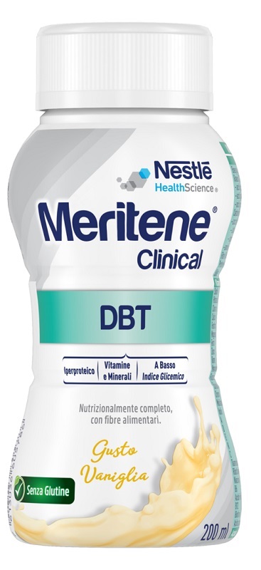 MERITENE CLINICAL DBT VANIGLIA 200 ML CON ZUCCHERI ED EDULCORANTE SENZA GLUTINE - Fontenova srl