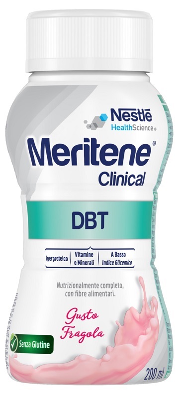 MERITENE CLINICAL DBT FRAGOLA 200 ML CON ZUCCHERI ED EDULCORANTE SENZA GLUTINE - Fontenova srl