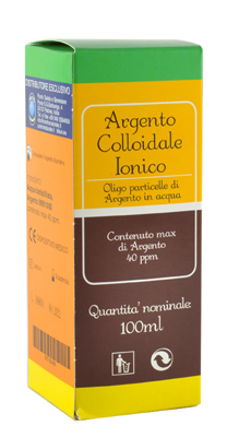 ARGENTO COLLOIDALE IONICO 40PPM CERTIFICATO SPRAY CON CONTAGOCCE 100 ML - Fontenova srl