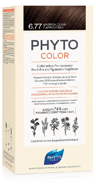 PHYTOCOLOR 6.77 MARR CHIA CAPP 1 LATTE + 1 CREMA + 1 MASCHERA + 1 PAIO DI GUANTI - Fontenova srl