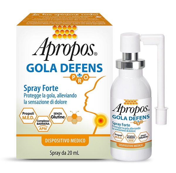 APROPOS GOLA DEFENS PRO SPRAY NO ALCOL 20 ML - Fontenova srl