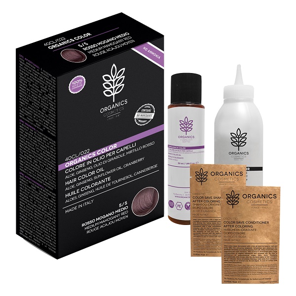 ORGANICS PHARM ORGANICS COLOR 5/5 ROSSO MOGANO MEDIO - Fontenova srl