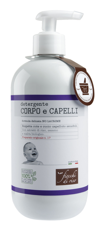FIOCCHI DI RISO DETERGENTE CAPELLI E CORPO 400 ML - Fontenova srl