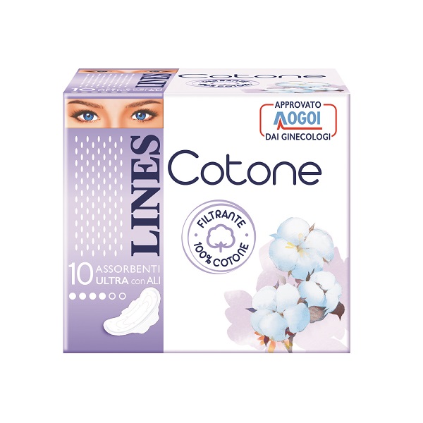LINES COTONE ULTRA ALI GIORNO 10 PEZZI - Fontenova srl