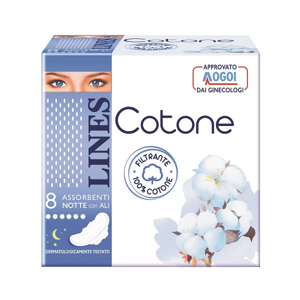 LINES COTONE ULTRA NOTTE 8 PEZZI - Fontenova srl