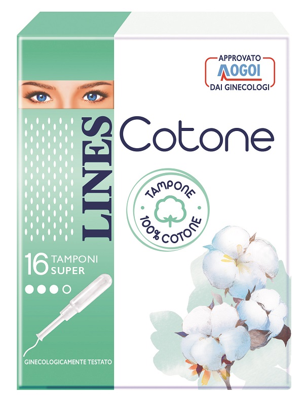 LINES COTONE TAMPONE SUPER 16 PEZZI - Fontenova srl