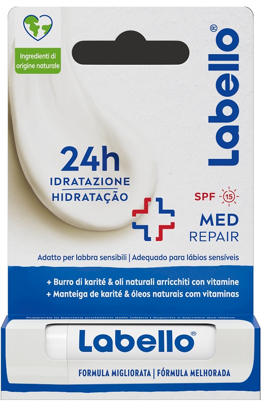 LABELLO MED REPAIR SPF15 24H IDRATAZIONE FONDENTE SULLE LABBRA 5,5 ML - Fontenova srl