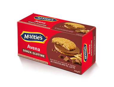 MC VITIE'S AVENA AL CIOCCOLATO AL LATTE SENZA GLUTINE 150 G - Fontenova srl