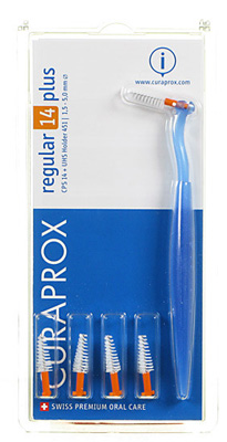 CURAPROX CPS REGULAR CPS 14 CON 5 SCOVOLINI + SUPPORTO - Fontenova srl