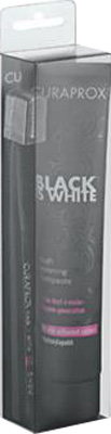 CURAPROX BLACK IS WHITE DENTIFRICI SBIANCANTI 1 DENTIFRICIO DA 90ML + 1 SPAZZOLINO - Fontenova srl