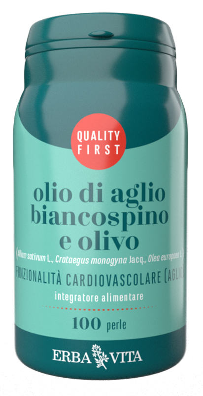 OLIO DI AGLIO BIANCOSPINO E OLIVO 100 PERLE - Fontenova srl