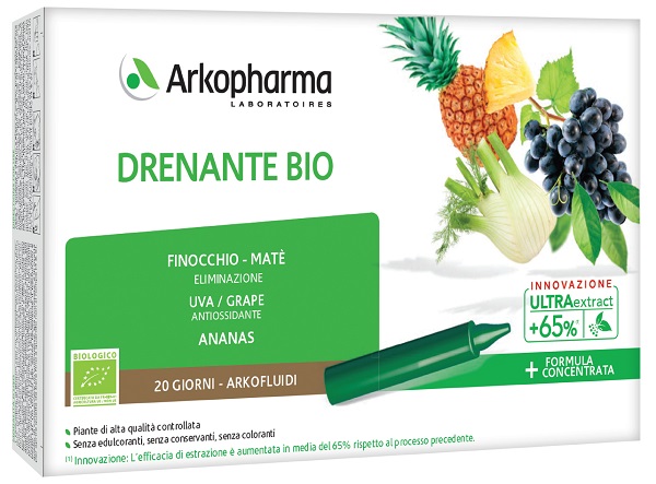 ARKOFLUIDI DRENANTE BIO 20 FIALE - Fontenova srl