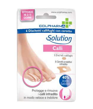 DISCHETTO CALLIFUGO CON CEROTTO COLPHARMA CALLI INFRADITO 6 PEZZI - Fontenova srl