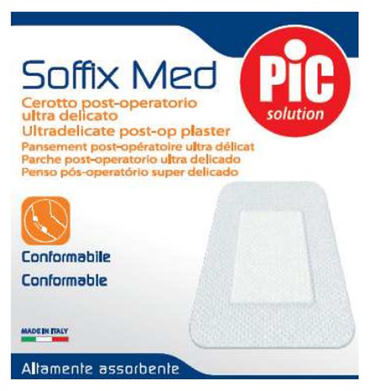 CEROTTO IN TNT ADESIVO 10X8 CM CON COMPRESSA ASSORBENTE 4,5X5,5 CM PIC SOFFIX MED 1 PEZZO - Fontenova srl