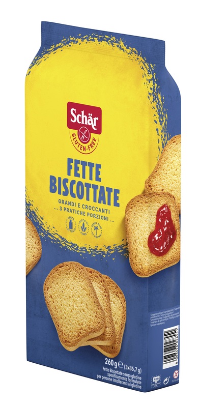 SCHAR FETTE BISCOTTATE 3 PORZIONI DA 86,7 G - Fontenova srl