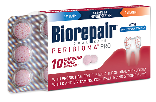 BIOREPAIR PERIBIOMA GOMME MASTICABILI 10 COMPRESSE DA 1,2 G - Fontenova srl