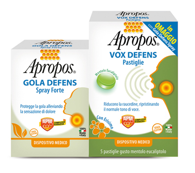 APROPOS GOLA DEFENS SPRAY FORTE + VOX DEFENS PASTIGLIE - Fontenova srl