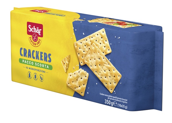 SCHAR CRACKERS SENZA LATTOSIO PACCO SCORTA 10 MONOPORZIONI DA 35 G - Fontenova srl