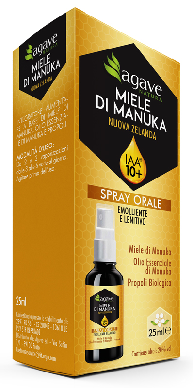 AGAVE NATURA SPRAY ORALE IAA 10+ 25 ML - Fontenova srl
