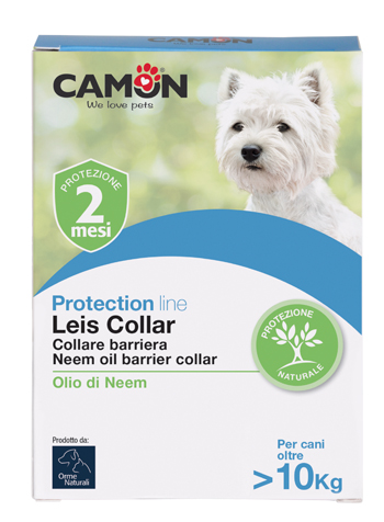 LEIS COLLARE BARRIERA CON OLIO DI NEEM CANE 60 CM L 12 PEZZI - Fontenova srl