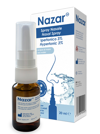NAZAR SPRAY NASALE IPERTONICO 3% 20 ML - Fontenova srl