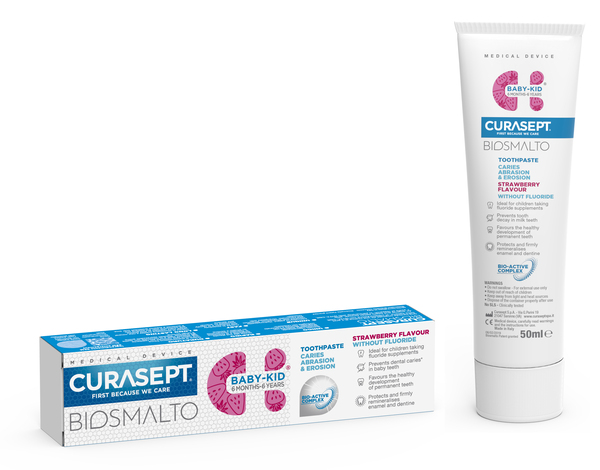 CURASEPT BIOSMALTO BABY KID SENZA FLUORO 50 ML - Fontenova srl