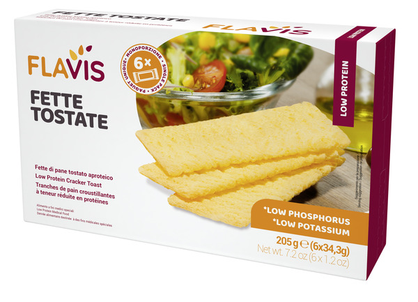FLAVIS FETTE TOSTATE APROTEICHE 6 PORZIONI DA 34,3 G - Fontenova srl