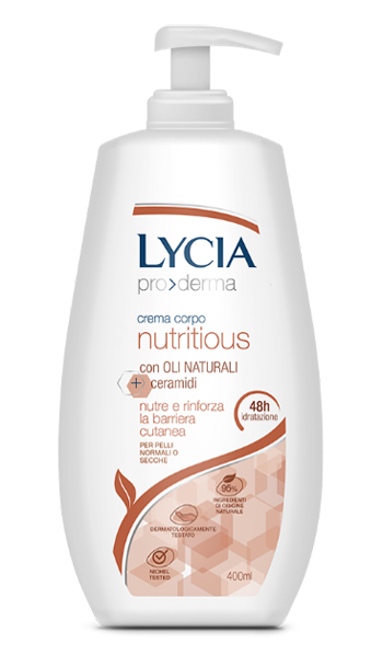 LYCIA PRODERMA CREMA CORPO NUTRITIOUS 400 ML - Fontenova srl