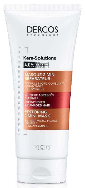DERCOS TECHNIQUE KERASOL MASCHERA RIPARATRICE 2 MIN 200 ML - Fontenova srl