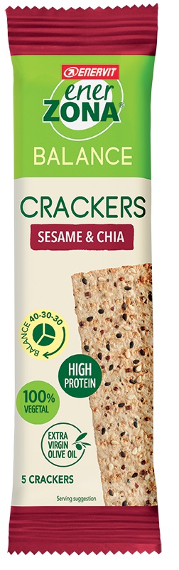 ENERZONA CRACKERS SESAME & CHIA 25 G - Fontenova srl