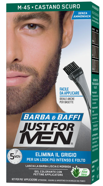 JUST FOR MEN BARBA & BAFFI M45 CASTANO SCURO 51 G - Fontenova srl