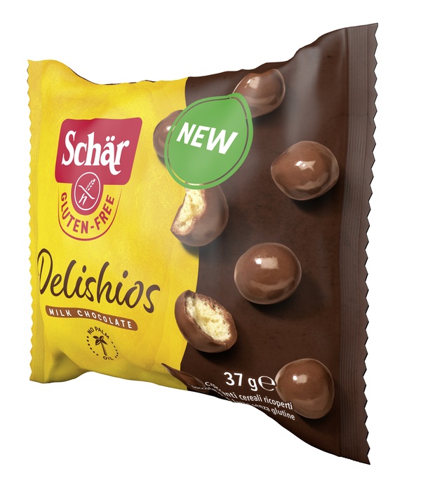 SCHAR DELISHIOS CEREALI RICOPERTI CON CIOCCOLATO AL LATTE 37 G - Fontenova srl